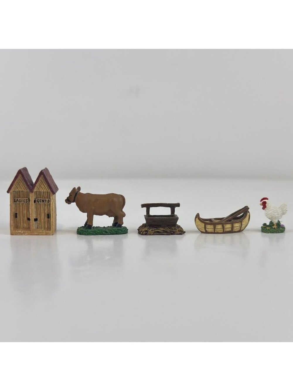 Vtg 1999 Liberty Falls Hand-Painted Pewter Miniature Accessory Set AH122 Animals